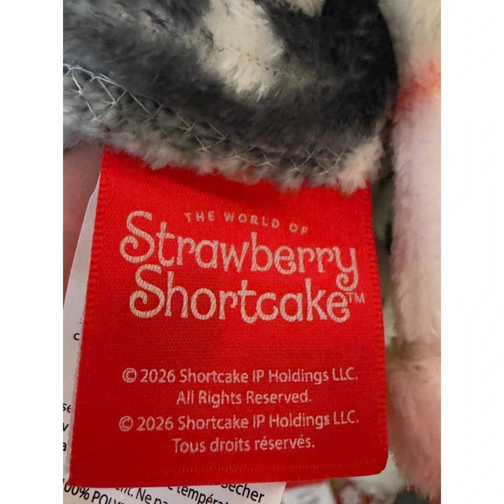 Strawberry Shortcake Gothic Plush Throw Blanket Grey Bows Bats 50x70 New